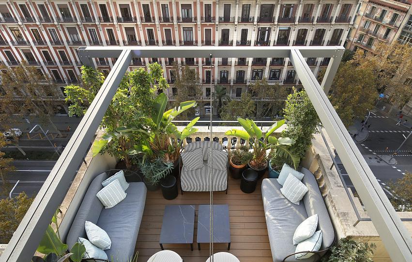 Terraza en las alturas